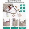 BAGSMART Crossbody Bags for Women, Small Puffer Purses for Women Daily/Travel, 6L Cute Fluffy Hobo Bag with Adjustable Strap(C-mocha Brown)