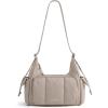 BAGSMART Crossbody Bags for Women, Small Puffer Purses for Women Daily/Travel, 6L Cute Fluffy Hobo Bag with Adjustable Strap(A-warm Sand)