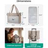 BAGSMART Diaper Bag Tote Puffer Tote Bag Lightweight Baby Bag with Insulated Pockets, Pacifier Case(Light Beige)