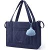 BAGSMART Diaper Bag Tote Puffer Tote Bag Lightweight Baby Bag with Insulated Pockets, Pacifier Case(Navy Blue)