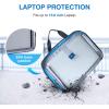 BAGSMART Laptop Bag, 15.6 Inch Computer Bag, Laptop Briefcase, RFID Blocking Messenger Shoulder Bag, Laptop Case for Men, Business, School, Travel, Black(Black-large)