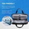 BAGSMART Laptop Bag, 15.6 Inch Computer Bag, Laptop Briefcase, RFID Blocking Messenger Shoulder Bag, Laptop Case for Men, Business, School, Travel, Black(Black-large)