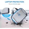 BAGSMART Laptop Bag, 15.6 Inch Computer Bag, Laptop Briefcase, RFID Blocking Messenger Shoulder Bag, Laptop Case for Men, Business, School, Travel, Black(Grey)