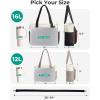 BAGSMART Tote Bag for Women Work, Puffy Travel Tote Handbag Gift for Teacher & Nurse | Medium-13″ laptop, w/ 30oz cup holder, Large-15.6″ laptop, w/ 40oz cup holder, For campus, work, travel, everyday(E-dark Pink)