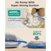 BAGSMART Vacuum Storage Bags for Travel with Rechargeable Air Pump, Portable Space Saver Bags for Travel & Home, Vacuum Compression Seal Bag for Clothing, Blanket, 18 Pack Khaki Brown(Multicolor)