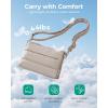 BAGSMART Cross Body Purse, Medium Crossbody Bags for Women Travel Purse, 4.3L Puffy Handbag Wallet with RFID Blocking Slots(Green)
