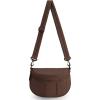 BAGSMART Cross Body Purse, Medium Crossbody Bags for Women Travel Purse, Quilted Puffer Bum Bag Handbag Wallet with Pockets(Dark Brown)