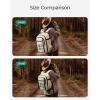 BAGSMART Professional Camera Backpack for DSLRs, Protective Camera Bag with Tripod Holder, Rain Cover & 17″ Laptop Compartment, Drone Backpack, Beige(Beige)