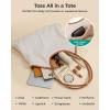 BAGSMRT Corduroy Tote Bag for Women with PU Leather Handles, Casual Shoulder Bag with Zipper Handbag for Travel Work(Tan Brown)