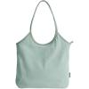 BAGSMRT Corduroy Tote Bag for Women with PU Leather Handles, Casual Shoulder Bag with Zipper Handbag for Travel Work(Forest Green)