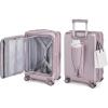 BAGSMART Top Opening Carry On Luggage 22x14x9 Airline Approved with TSA Lock, Expandable 20 Inch Deep Compartment Hard Shell Suitcases with Double Spinner Wheels, Purple(Purple)