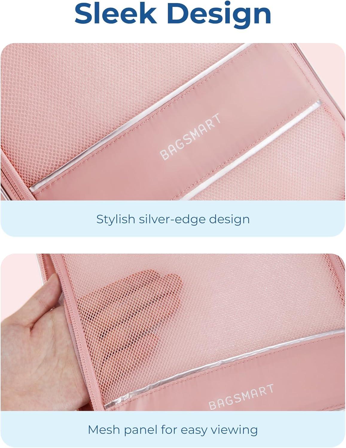 imageBAGSMART Packing Cubes for Travel Compression Packing Cubes for Airplane Travel Essentials