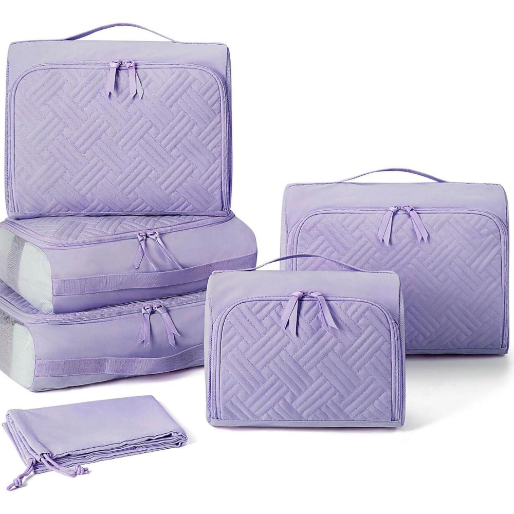 imageBAGSMART Packing Cubes for Suitcases 6 Set Suitcase Organizer Bags Set