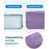 BAGSMART Compression Packing Cubes for Travel, 6 Set Packing Cubes for Carry on Suitcases, Compression Travel Cubes & Suitcase Organizer for Packing with Shoe Bag Grey(Light Beige)