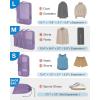 BAGSMART Compression Packing Cubes for Travel, 6 Set Packing Cubes for Carry on Suitcases, Compression Travel Cubes & Suitcase Organizer for Packing with Shoe Bag Grey(Navy Blue)