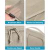 BAGSMART Compression Packing Cubes for Travel, 6 Set Packing Cubes for Carry on Suitcases, Compression Travel Cubes & Suitcase Organizer for Packing with Shoe Bag Grey(02-Khaki)