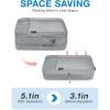 BAGSMART Compression Packing Cubes for Travel, 6 Set Packing Cubes for Carry on Suitcases, Compression Travel Cubes & Suitcase Organizer for Packing with Shoe Bag Grey(01-Grey)