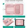 BAGSMART Hanging Travel Packing Cubes, 6 Set Large Travel Cubes for Women Cruise Ship Essentials, Suitcase Organizers