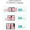 BAGSMART Hanging Travel Packing Cubes, 6 Set Large Travel Cubes for Women Cruise Ship Essentials, Suitcase Organizers