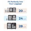 BAGSMART Water-Resistant Packing Cubes – 6 PCS Travel Essentials, Compression Packing Cubes for Suitcases, Lightweight, Grey