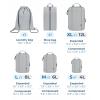 BAGSMART Water-Resistant Packing Cubes – 6 PCS Travel Essentials, Compression Packing Cubes for Suitcases, Lightweight, Grey