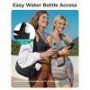 BAGSMART Crossbody Purses for Women with Adjustable Strap, Small Puffer Hobo Bags, Compact Fluffy Shoulder Handbags Pouch(Black)