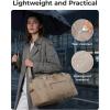 BAGSMART Weekend Bag with Shoe Bag, 32L Travel Duffle Bag with Laptop Compartment, Sports Duffel Bags Gym Bag Carry On Bag for Travel, Gym, Dark Brown(Black)