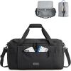 BAGSMART Weekend Bag with Shoe Bag, 32L Travel Duffle Bag with Laptop Compartment, Sports Duffel Bags Gym Bag Carry On Bag for Travel, Gym, Dark Brown(Black)