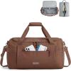 BAGSMART Weekend Bag with Shoe Bag, 32L Travel Duffle Bag with Laptop Compartment, Sports Duffel Bags Gym Bag Carry On Bag for Travel, Gym, Dark Brown(Dark Brown)
