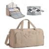 BAGSMART Garment Bag Duffle Bag for Travel Convertible 2 in 1 Suit Bag for Hanging Clothes Carry on Travel Bag with Shoes Bag,Shoulder Strap Weekender for Dresses, Coats, Shirts (Black)(Brown)