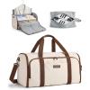 BAGSMART Garment Bag Duffle Bag for Travel Convertible 2 in 1 Suit Bag for Hanging Clothes Carry on Travel Bag with Shoes Bag,Shoulder Strap Weekender for Dresses, Coats, Shirts (Black)(White)