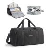BAGSMART Garment Bag Duffle Bag for Travel Convertible 2 in 1 Suit Bag for Hanging Clothes Carry on Travel Bag with Shoes Bag,Shoulder Strap Weekender for Dresses, Coats, Shirts (Black)(Black)