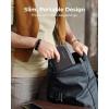 BAGSMART Small Travel Cable Organizer, Tech Organizer for Charger, Phone, Black(Black)
