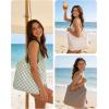 BAGSMART Beach Bags for Women, Beach Tote Bag Beach Bag with Zipper Travel Tote Bag for Women Sandproof Swim Pool Bag | Packable Beach Bag, Beach Essentials, for Travel, Gym, 12.5L Medium Tote, Lightweight, Water-resistant(Spotted Pattern)