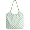 Blue-gray-green Checkerboard Pattern