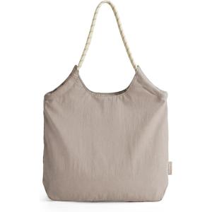 BAGSMART Beach Bags for Women, Beach Tote Bag Beach Bag with Zipper Travel Tote Bag for Women Sandproof Swim Pool Bag | Packable Beach Bag, Beach Essentials, for Travel, Gym, 12.5L Medium Tote, Lightweight, Water-resistant(Camel)