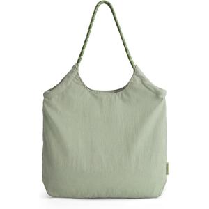 BAGSMART Beach Bags for Women, Beach Tote Bag Beach Bag with Zipper Travel Tote Bag for Women Sandproof Swim Pool Bag | Packable Beach Bag, Beach Essentials, for Travel, Gym, 12.5L Medium Tote, Lightweight, Water-resistant(Forest Green)
