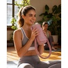 BAGSMART 40oz Magnetic Water Bottle Holder with Strap, Drink Carrier Bag Crossbody Gym Bag, Gym Accessories for Women/Men(Coral)