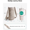 BAGSMART 40oz Magnetic Water Bottle Holder with Strap, Drink Carrier Bag Crossbody Gym Bag, Gym Accessories for Women/Men(Coral)