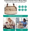 BAGSMART Canvas Tote Bag for Women, Work Tote Bag with Zipper, Crossbody Handbag for Travel Teacher Nurse(Deep Blue)