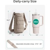 BAGSMART Magnetic 40oz Water Bottle Holder with Strap, Crossbody Purse Gym Accessories for Women(Pink)