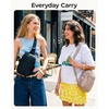 BAGSMART Small Crossbody Bags for Women, Puffer Sling Bag Fanny Packs, Purses Hobo Handbag for Daily Travel Hiking(Black)