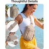 BAGSMART Small Crossbody Bags for Women, Puffer Sling Bag Fanny Packs, Purses Hobo Handbag for Daily Travel Hiking(Camel)