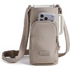 BAGSMART 40oz Magnetic Water Bottle Holder with Strap, Drink Carrier Bag Crossbody Gym Bag, Gym Accessories for Women/Men(Camel)