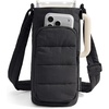 BAGSMART Magnetic 40oz Water Bottle Holder with Strap, Crossbody Purse Gym Accessories for Women(Black)