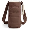 BAGSMART Magnetic 40oz Water Bottle Holder with Strap, Crossbody Purse Gym Accessories for Women(Chocolate)