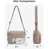 BAGSMART Foldable Crossbody Bags for Women, Small Travel Purses | 2.4L mini for daily travel campus, water-resistant sling bag, cute travel purse, classic shoulder bag(Black)