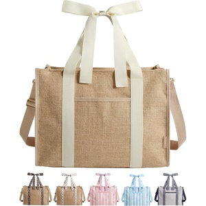 BAGSMART Custom DIY Beach Tote Bag for Women w/Markers, Personalized Gift | Large Beach Tote, Secure Top Zipper, Waterproof Coated, Heavy Duty Carryall, All-in-One DIY Kit, Hands-Free Crossbody,(Khaki Brown)