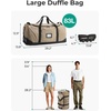 BAGSMART 83L Foldable Travel Bag, Large Duffle Bag for Travel, Weekender Duffel Luggage Bag for Sport College Camping, Water Resistant, Brown(Olive green)