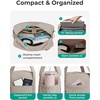 BAGSMART Expandable Personal Item Travel Bag, Lightweight Gym Bag for Women, 24L Weekender Travel Duffle with Toiletry Bag, Carry on Overnight Duffel, Chocolate(Camel)